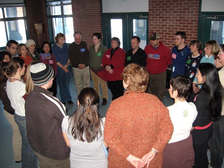 circle of people during workshop