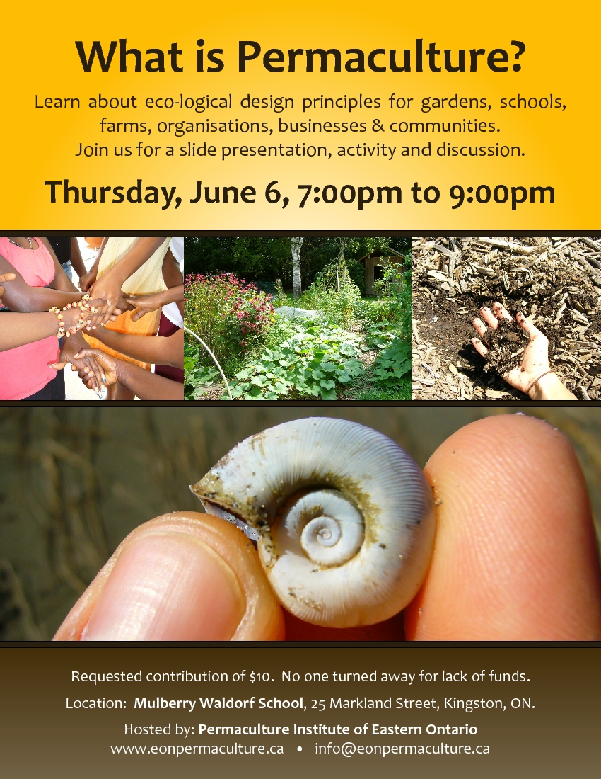 what is permaculture, event poster