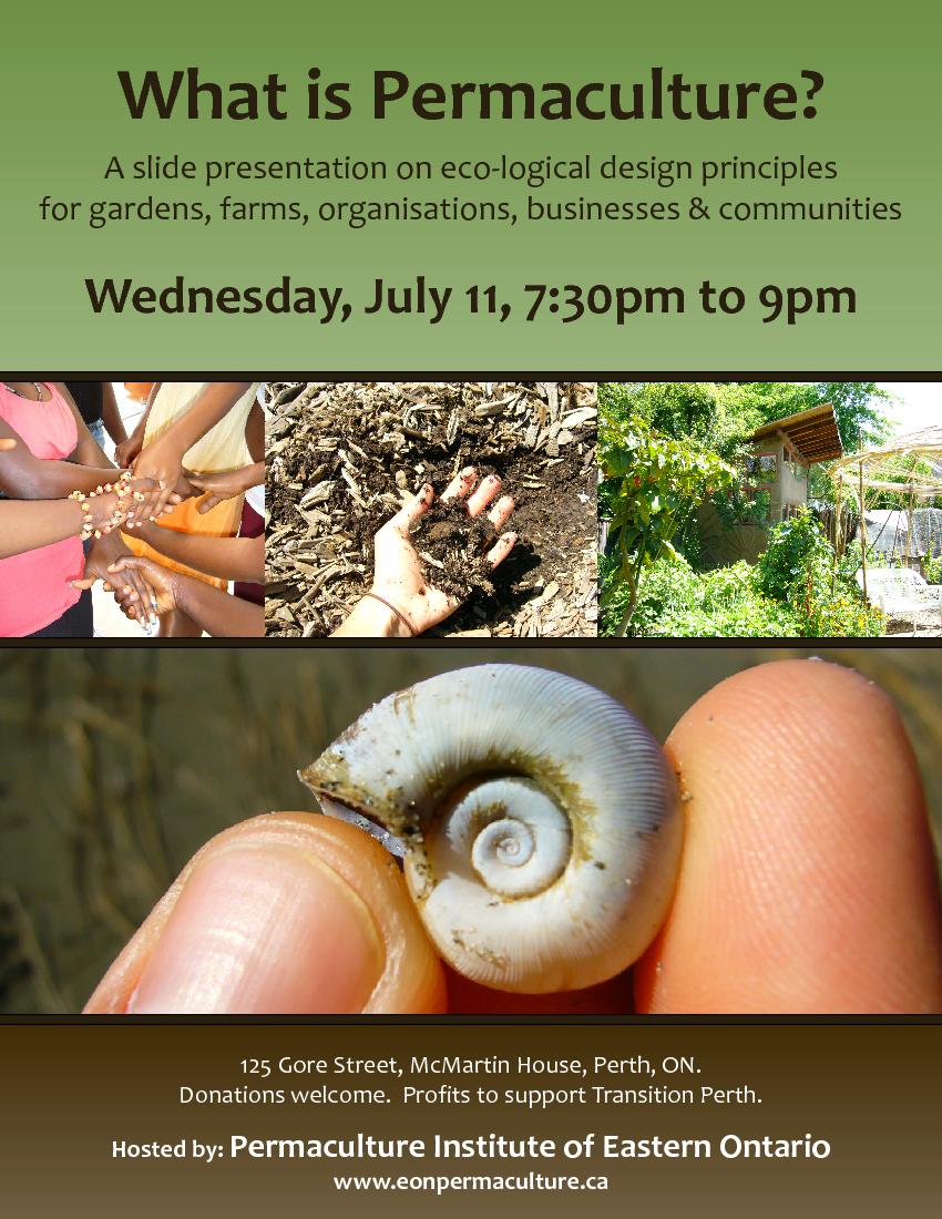what is permaculture, presentation poster